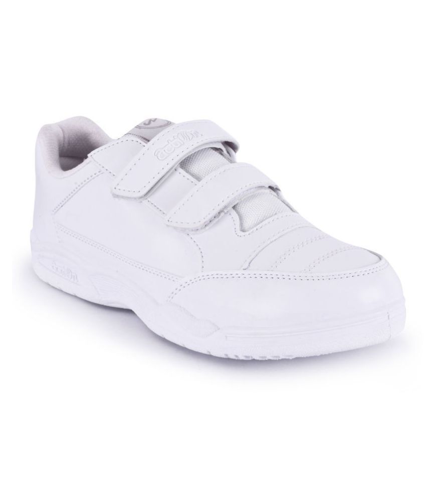 School Time CS-1260V White school shoes for boys