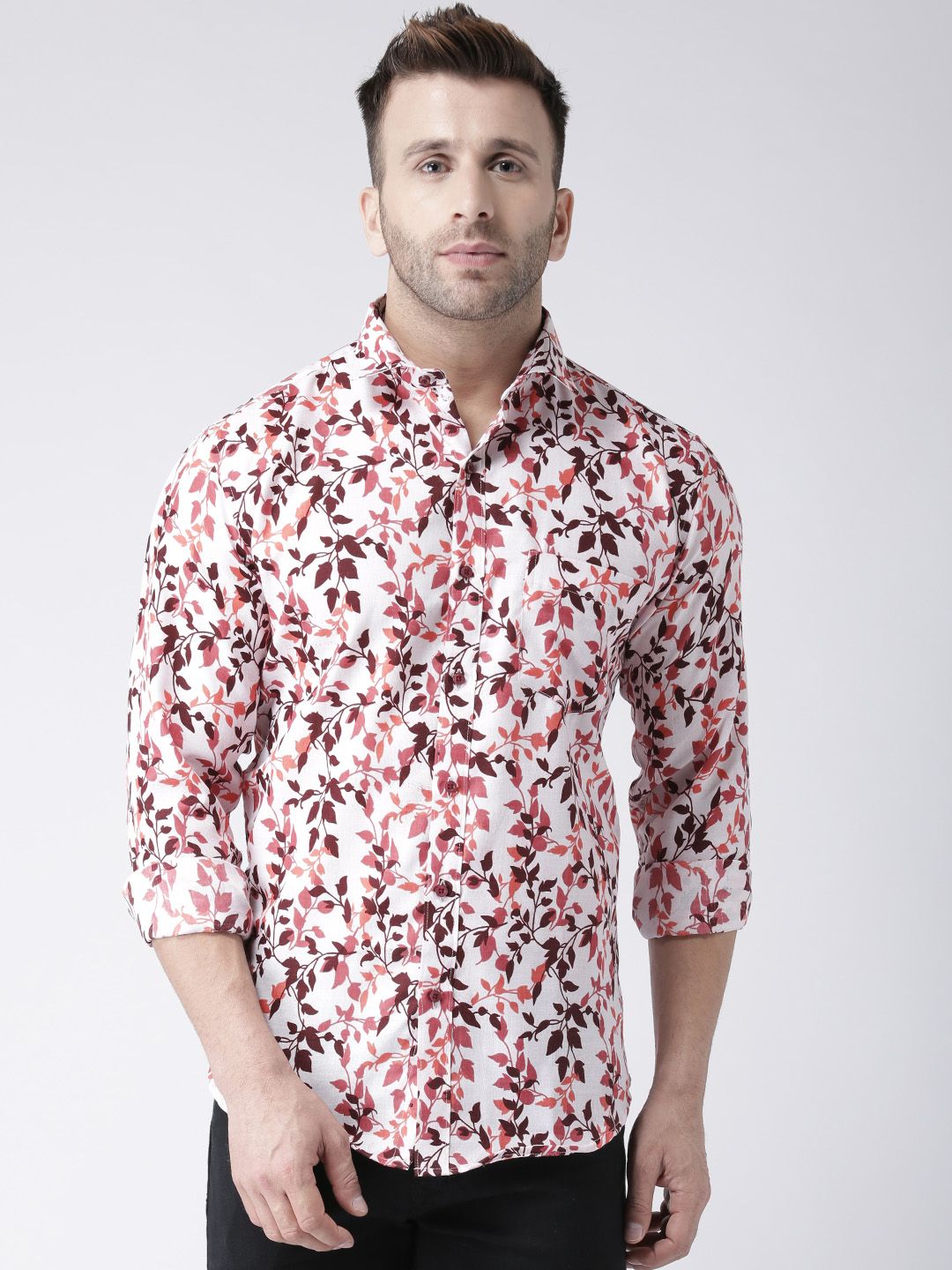     			Hangup Cotton Slim Fit Printed Men's Casual Shirt - Multi ( Pack of 1 )