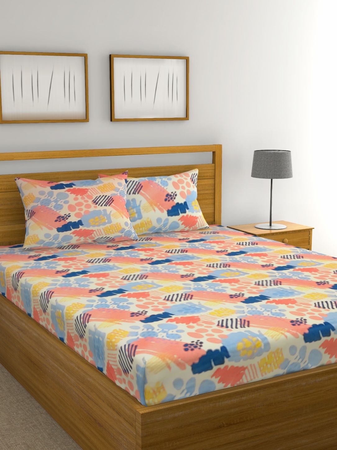 Raymond Home Cotton Double Bedsheet with 2 Pillow Covers Buy Raymond Home Cotton Double