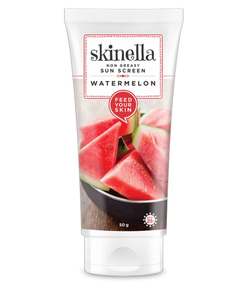 SKINELLA Non Greasy Watermelon SPF 25+ Sunscreen Cream 50 gm: Buy ...