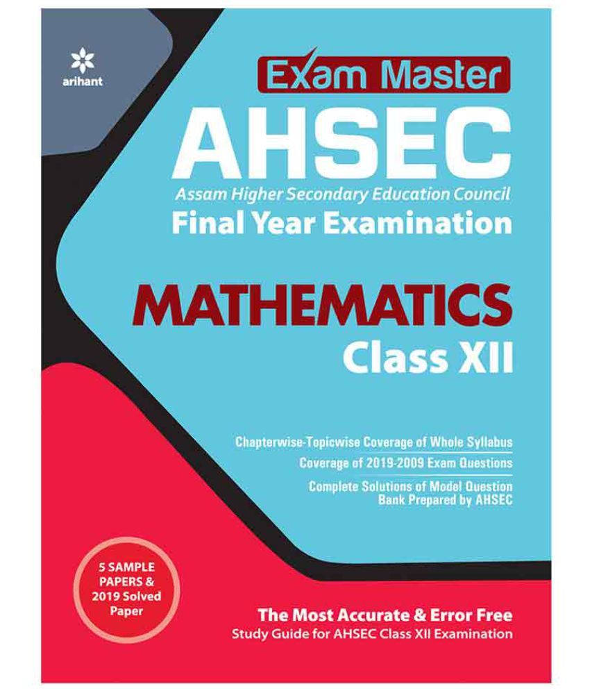 Exam Master AHSEC Mathematics Class 12th Buy Exam Master AHSEC