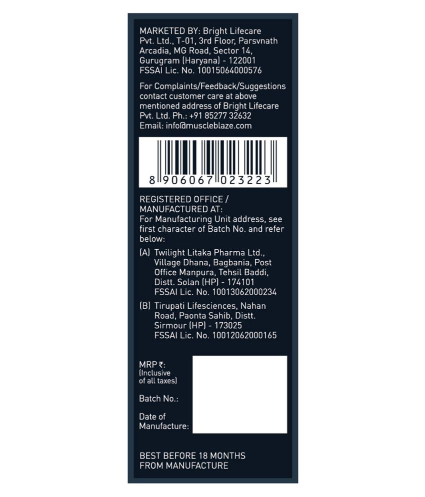 MuscleBlaze LCarnitine LTartrate, 120 capsules Buy MuscleBlaze L