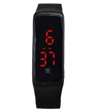 captcha unisex led digital watch