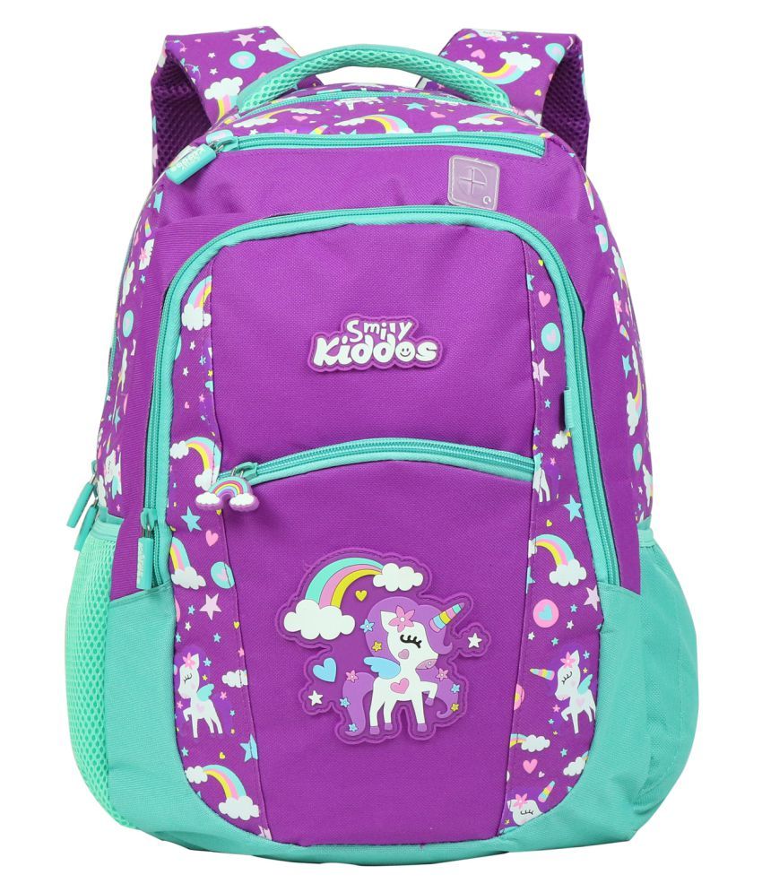     			Smily Kiddos 25 Ltrs Purple School Bag for Boys & Girls