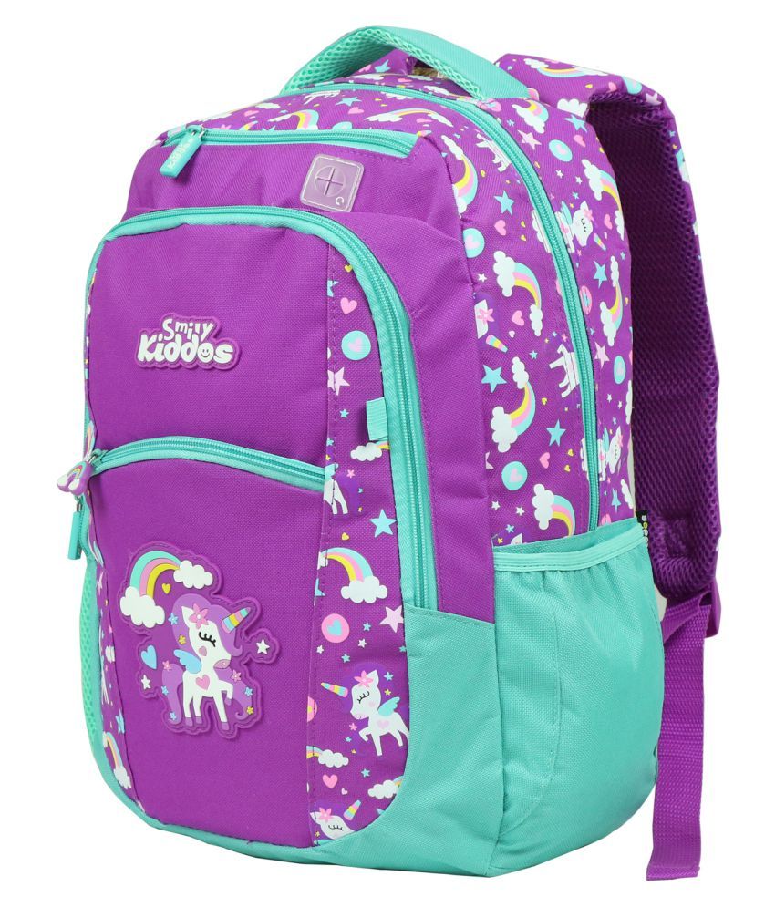 Smily Kiddos 25 Ltrs Purple School Bag for Boys & Girls: Buy Online at ...