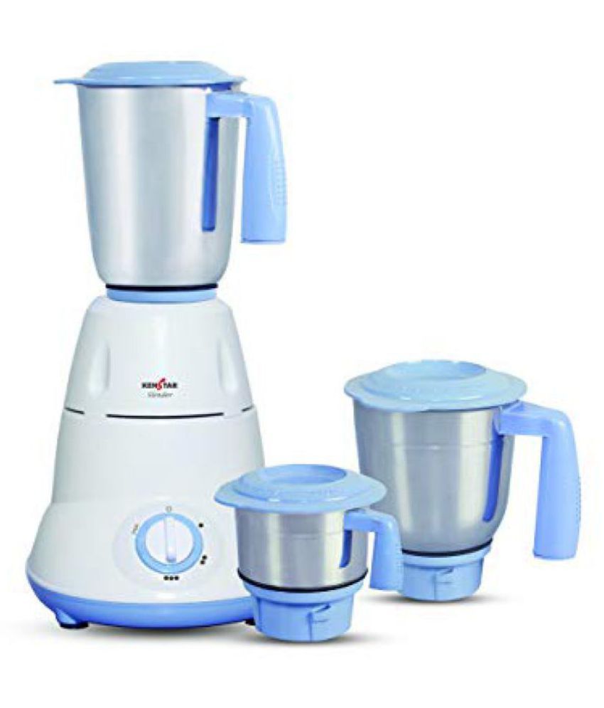 Kenstar SLENDER 6 KMN60B3SDBB 600 Watt 3 Jar Mixer Grinder Price in