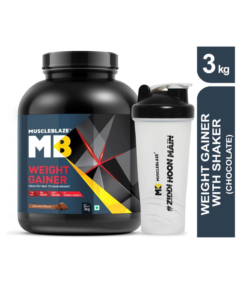 MuscleBlaze MuscleBlaze Weight Gainer with free shaker 3 kg Weight