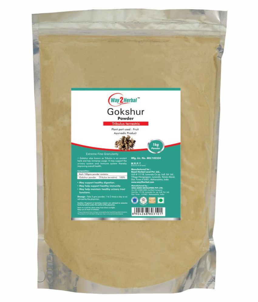     			Way2Herbal Gokshur    Powder 1 kg