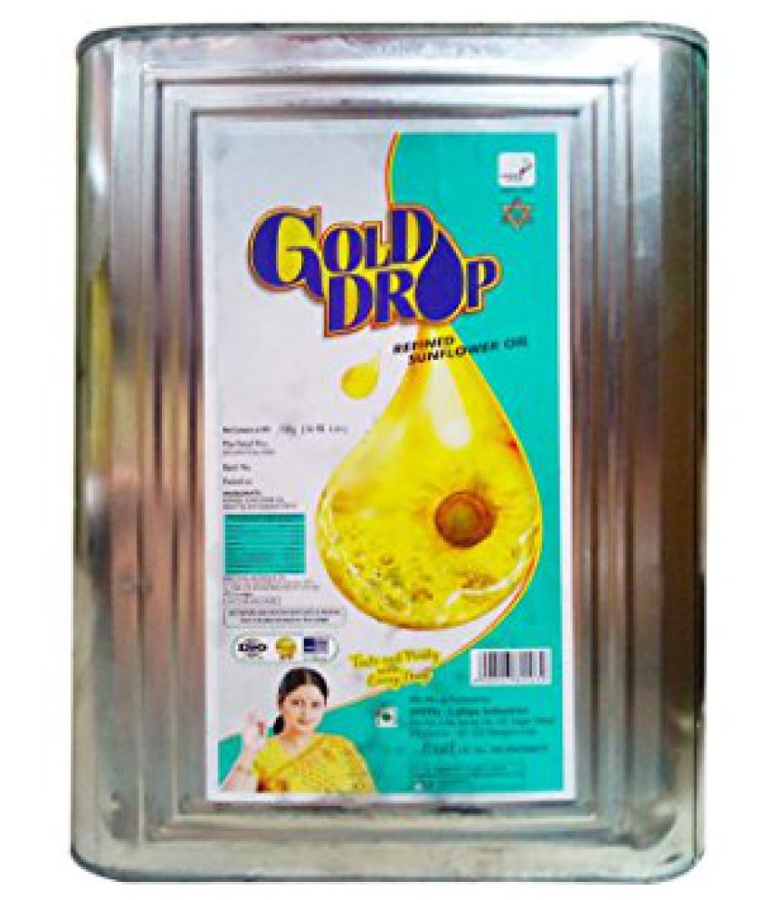 GOLD DROP 15KG Sunflower Oil 15 kg: Buy GOLD DROP 15KG Sunflower Oil 15