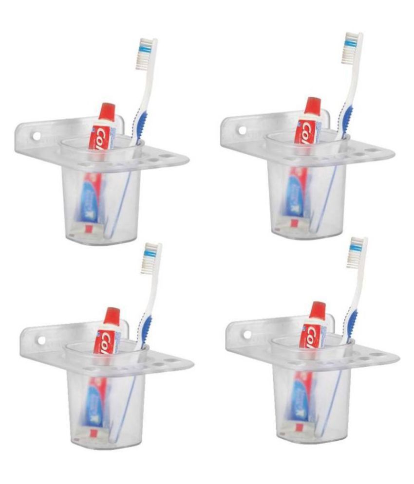 Jolly's YAARA Acrylic Toothbrush Holder set of 4
