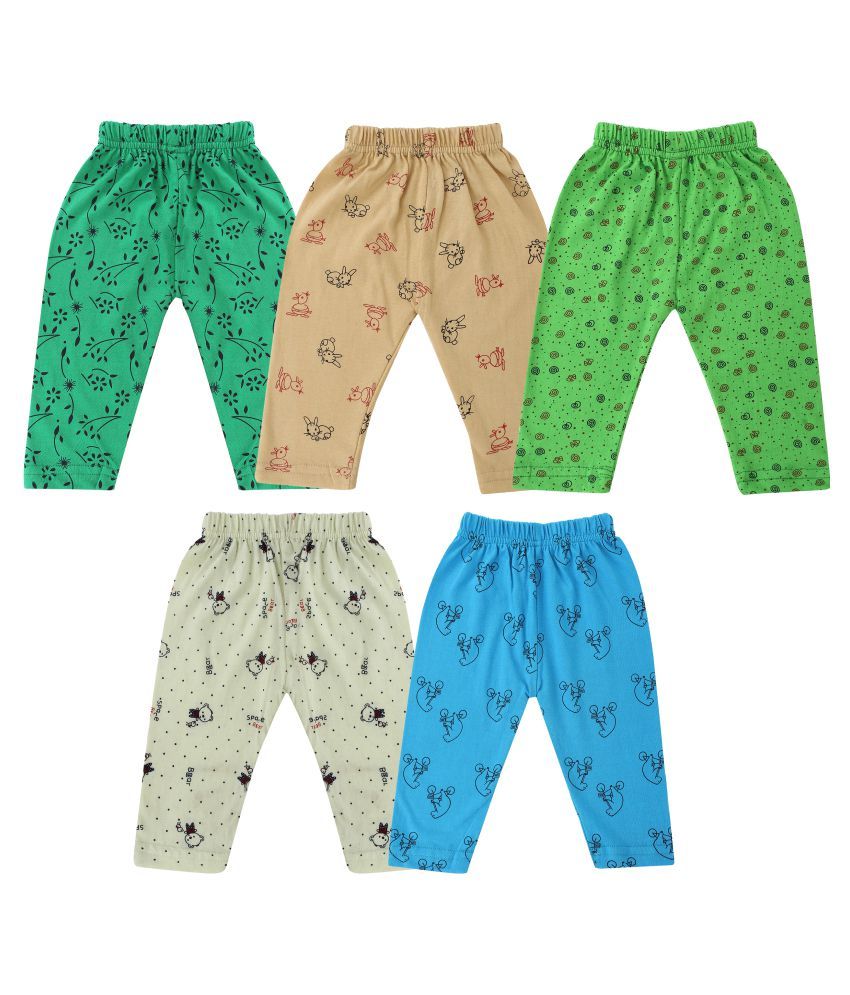     			Diaz Pack of 5 Baby Girls 100% Cotton Trackpant ( Multi Color )