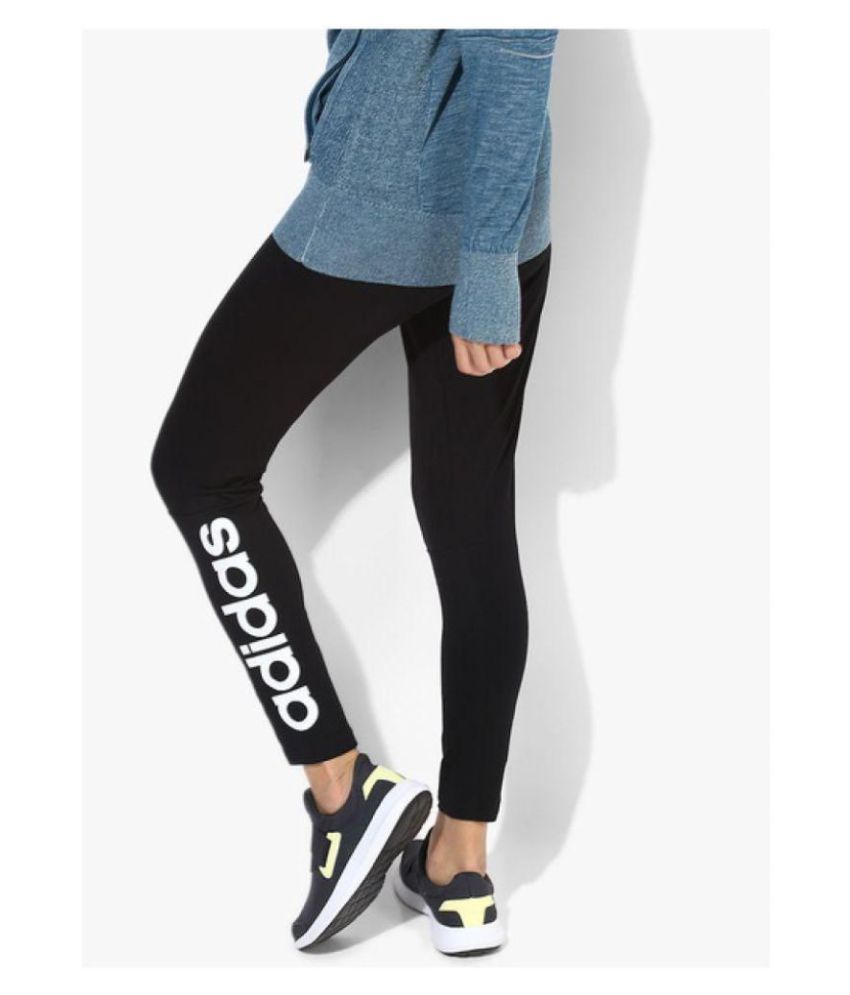 adidas black polyester lycra trackpants