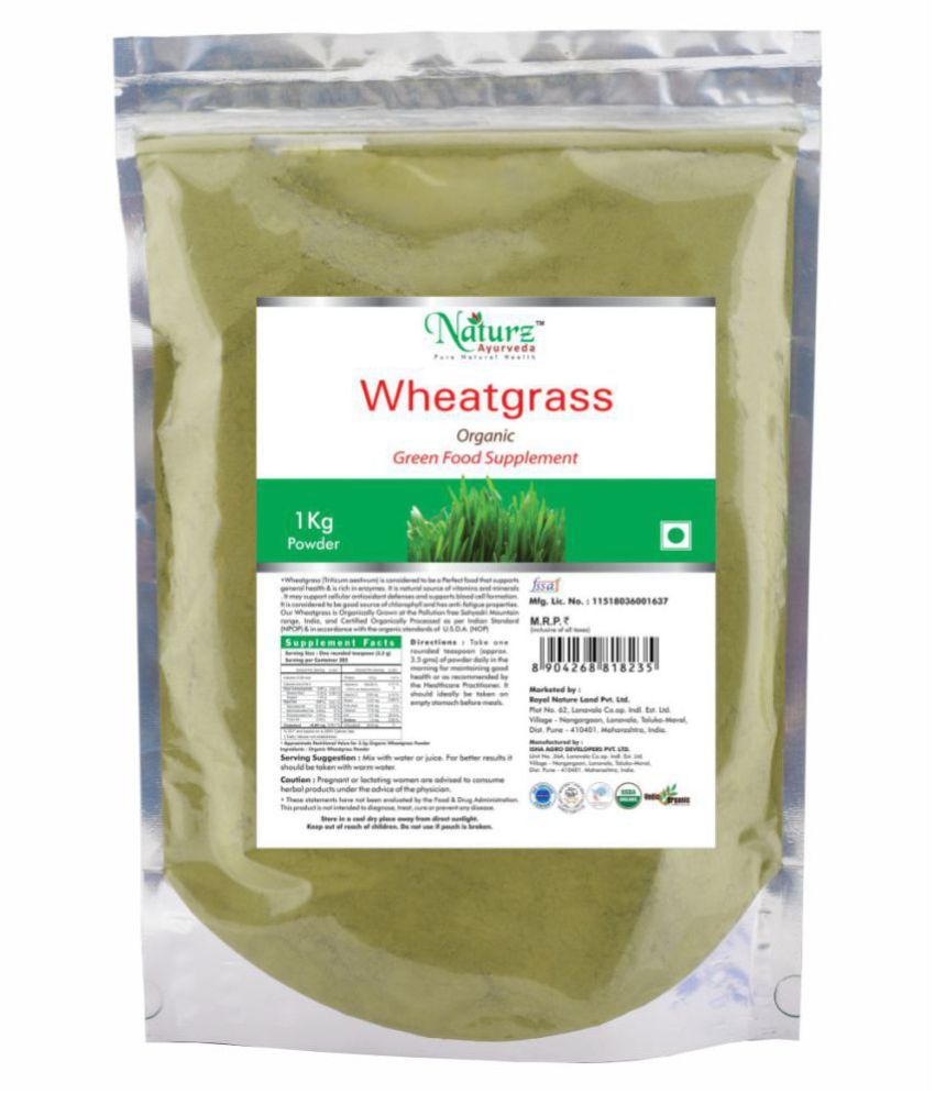 Naturz Ayurveda Wheatgrass Powder 1 kg Pack of 2 Buy Naturz Ayurveda