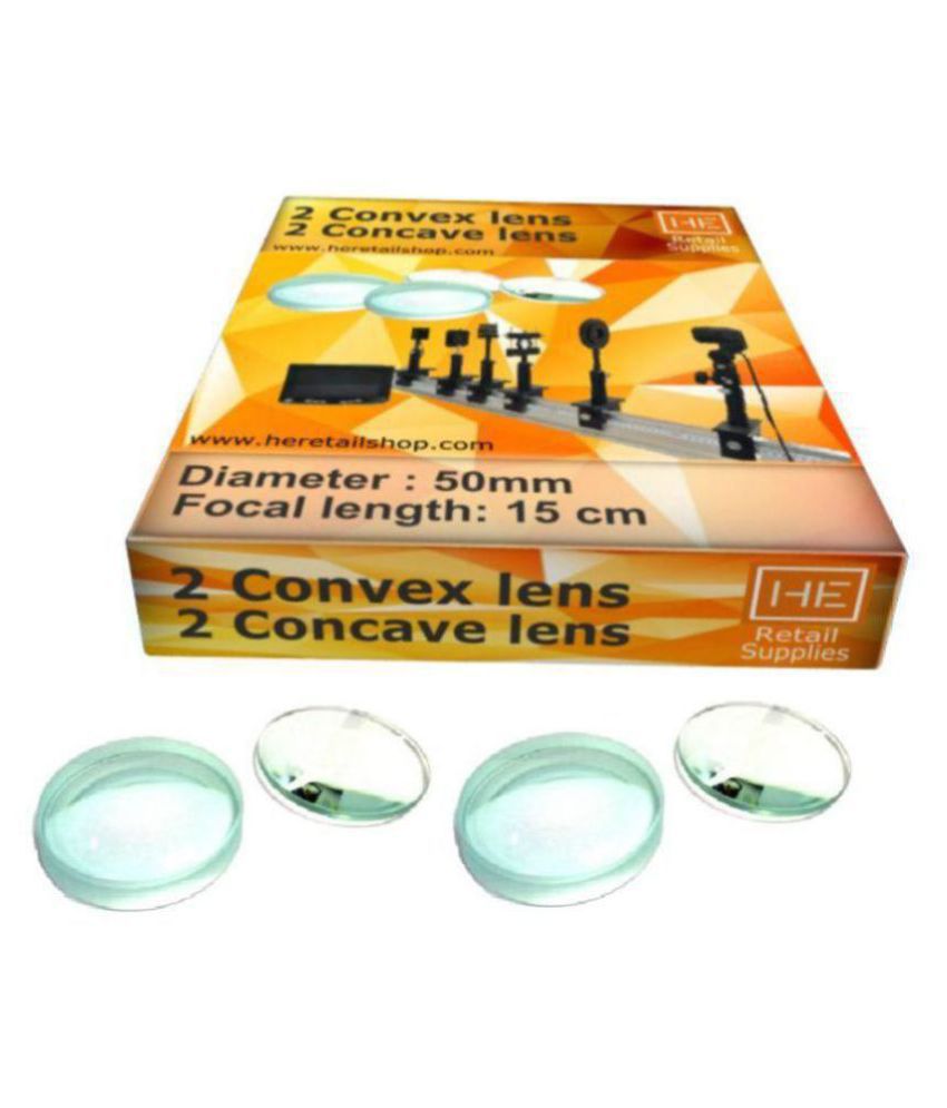     			HE Retail Supplies Pack Of 2 Concave Lens 2 Convex Lens