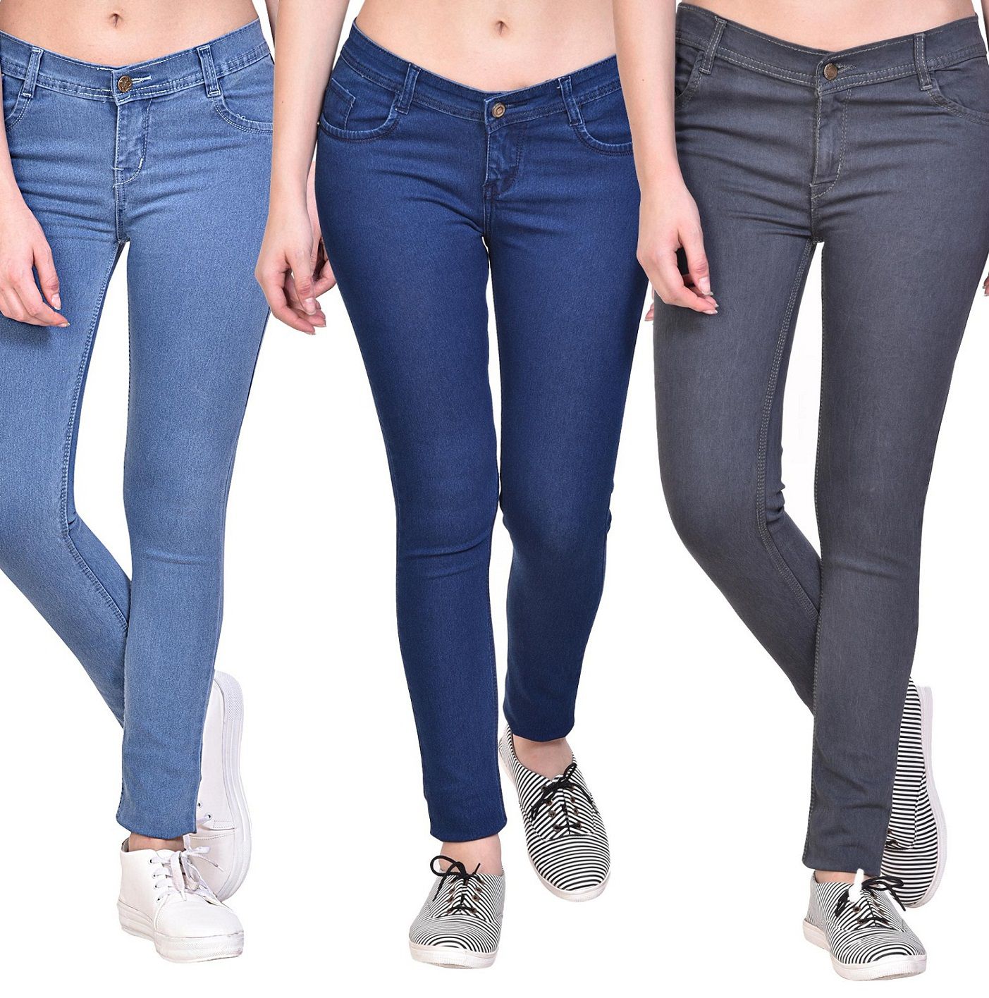 Buy NJs Denim Jeans - Multi Color Online at Best Prices in India - Snapdeal
