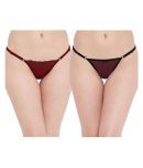 N-Gal Pack of 2 Cotton Women's G-Strings ( Multi Color )