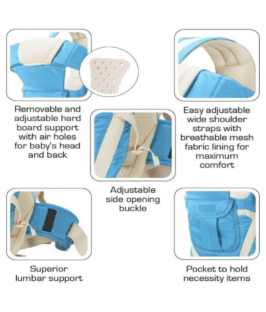 Baby Carrier 4 in 1 Carry Bag Baby Carrier Cuddler (Air Mash Fabric