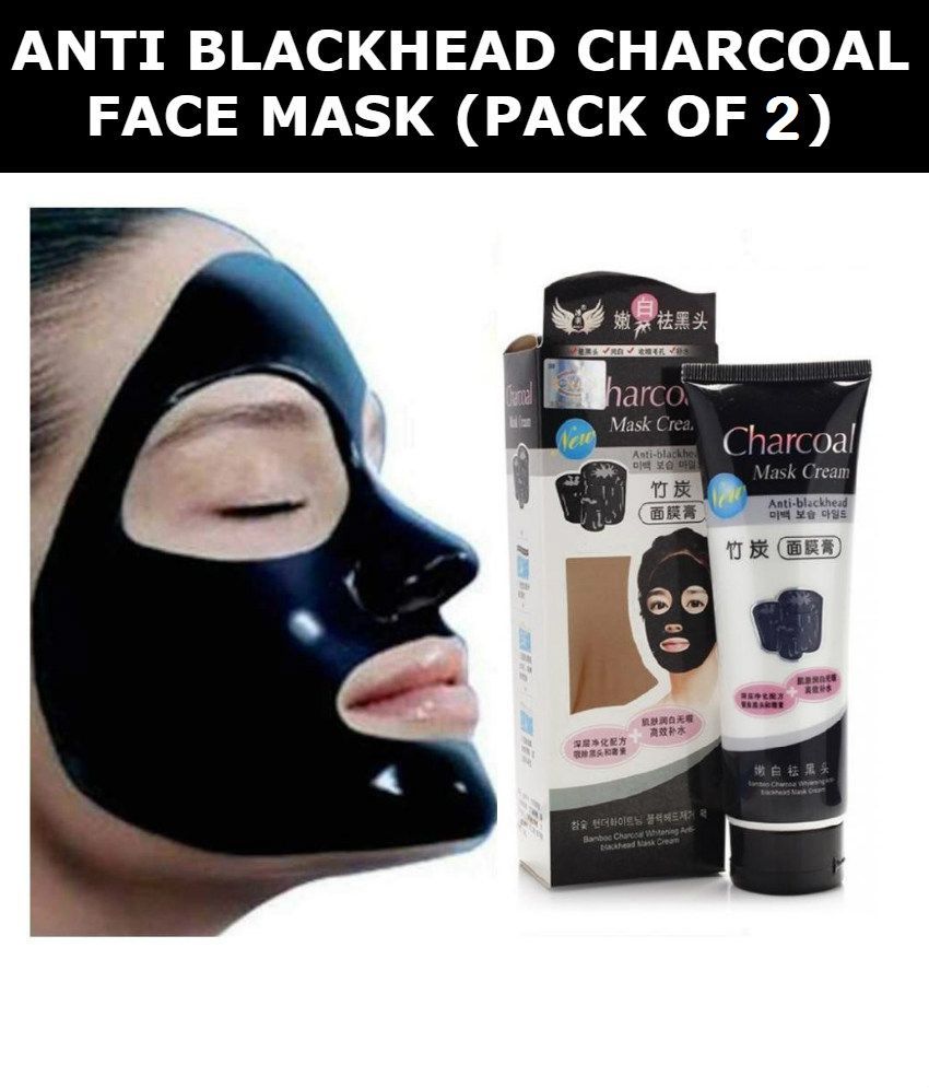     			Charcoal Face Mask Anti Blackhead 130g each- Pack of 2