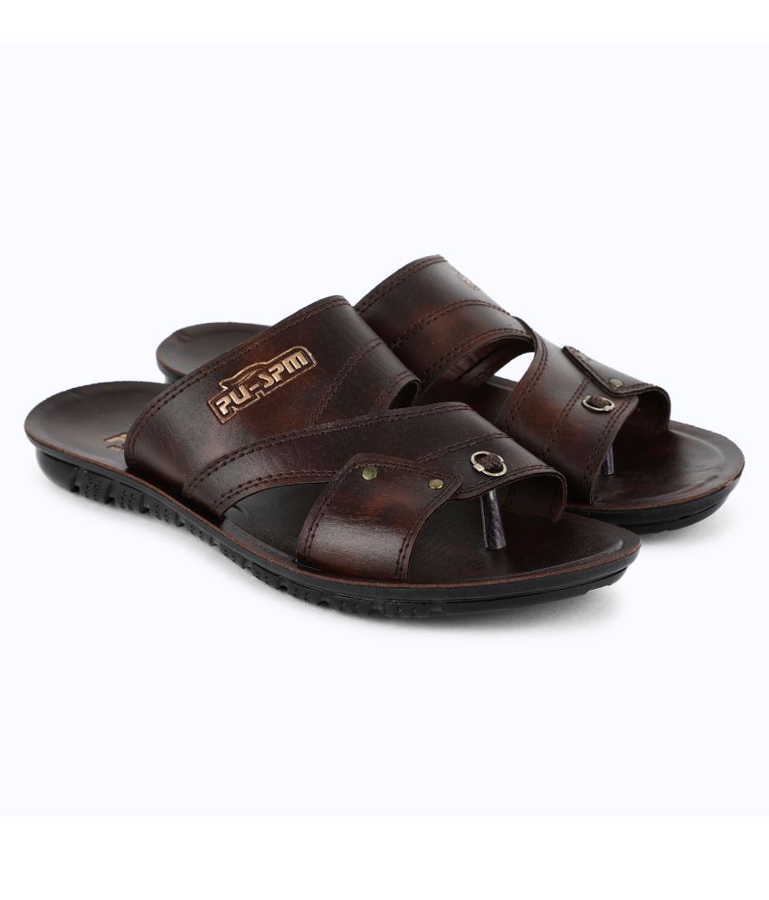     			SapSon Brown Daily Slippers