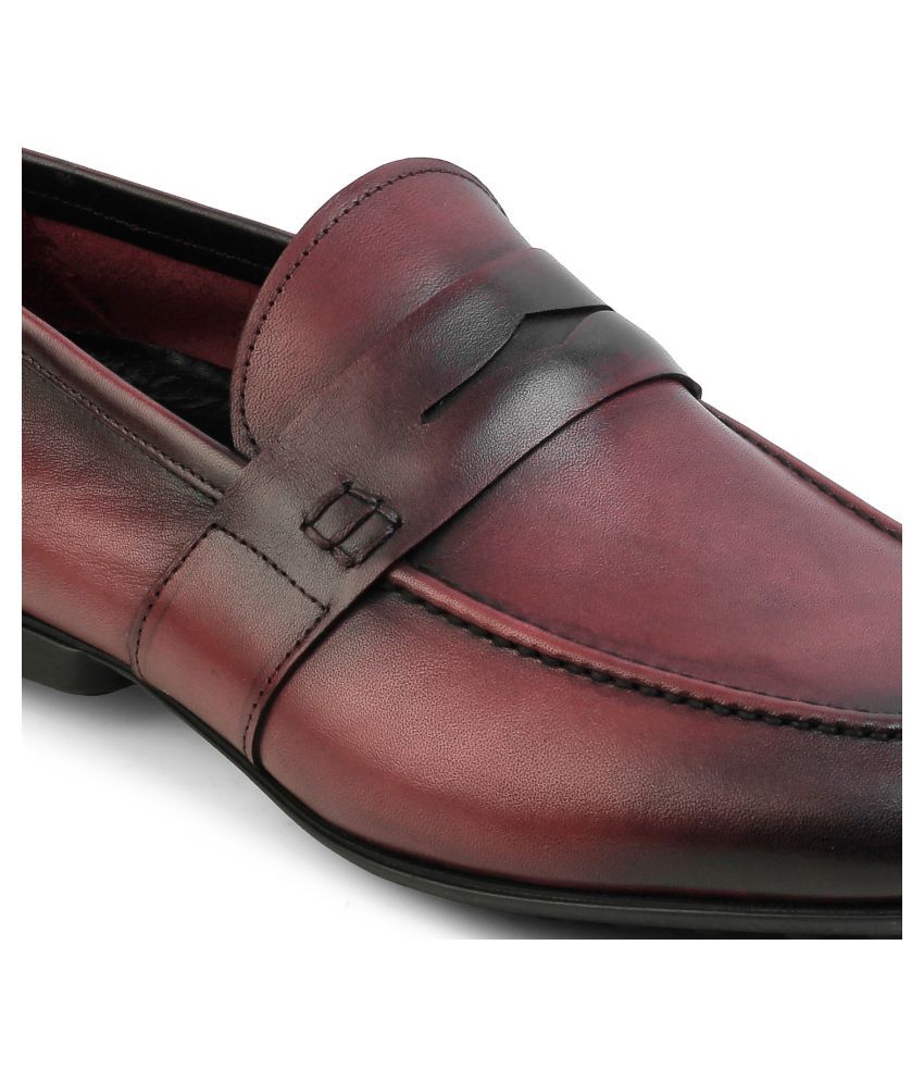 Tresmode Maroon Loafers - Buy Tresmode 