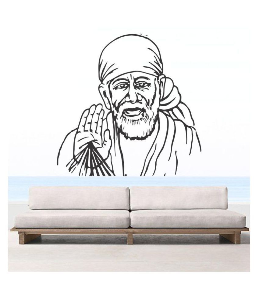 StickMe Sai Baba Blessing Wall Sticker - SM 284 Religious ...