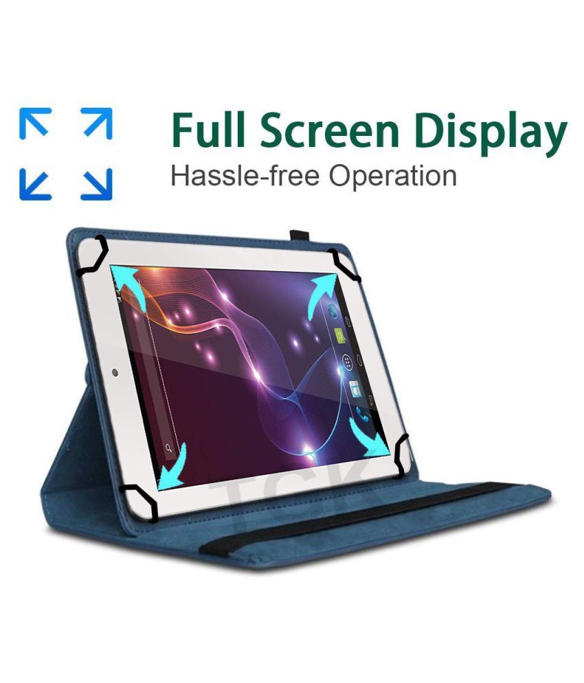 Lava Ivory Xtron Z704 Flip Cover By TGK Blue Cases & Covers Online at