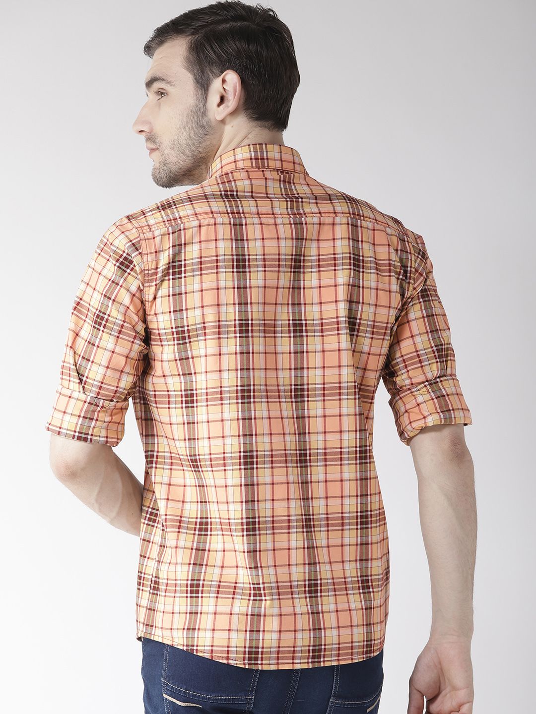 multi color checks shirt