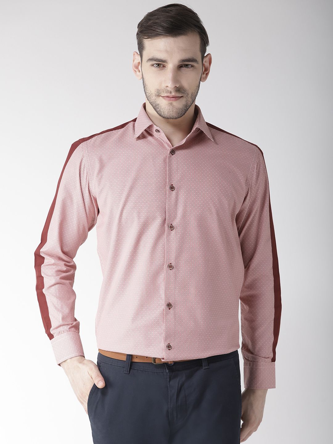 Richlook 100 Percent Cotton Red Solids Formal Shirt - Buy Richlook 100 ...