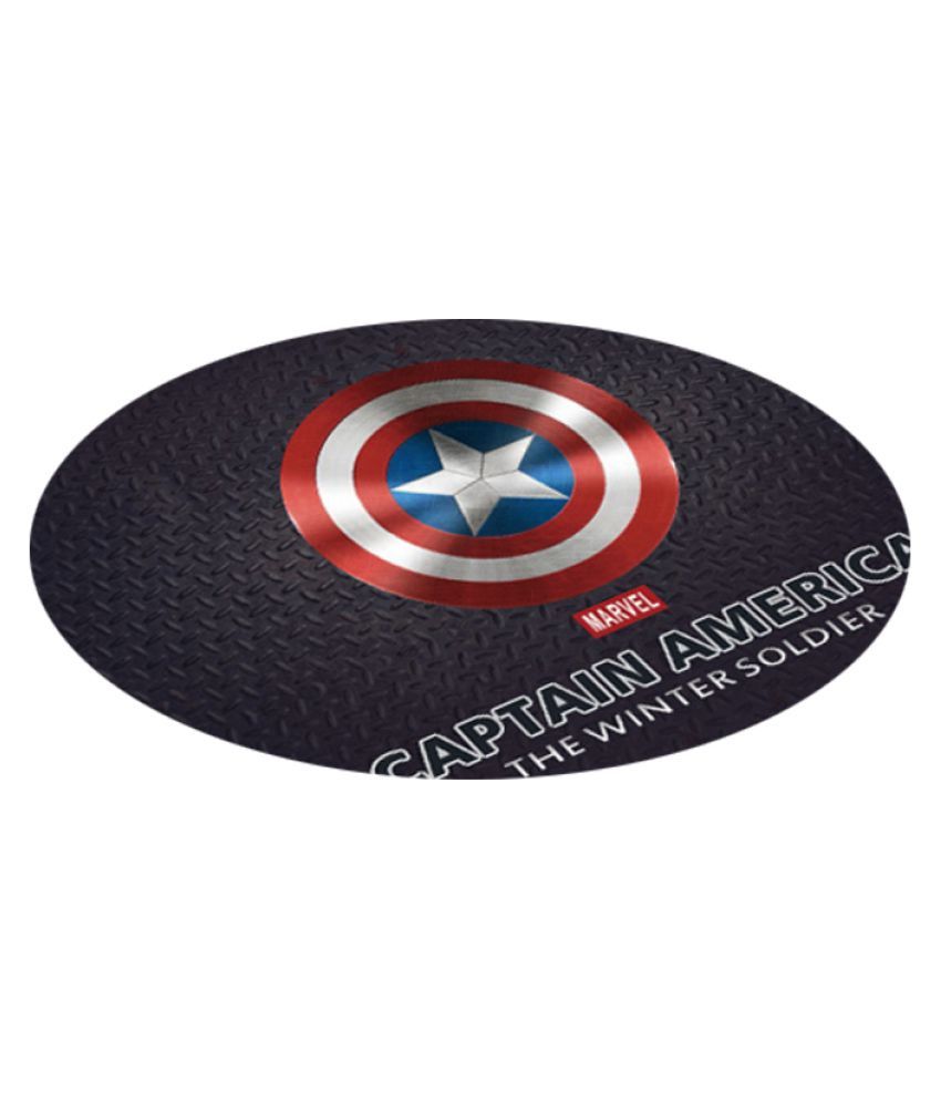 Aider Captain America Painted 1pc Design Non Slip Carpet Floor Mat