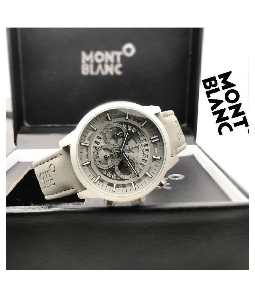 Montblanc M1122 Men s Chronograph Watch With Leather Strap Buy
