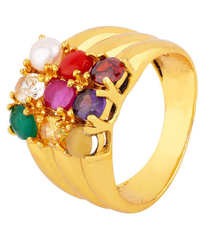 Dare by Voylla Navratan Extension Square Ring Buy Online at Low Price