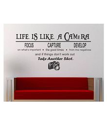 Wallzone Camera Quotes Motivational/Quotes Sticker ( 35 x 70 cms )