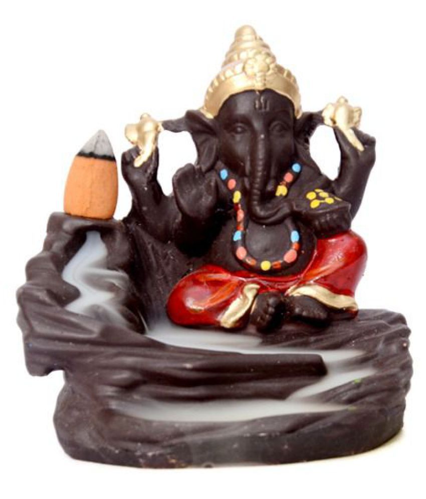     			FSN Red Resin Lord Ganesha Smoke Backflow - Pack of 1