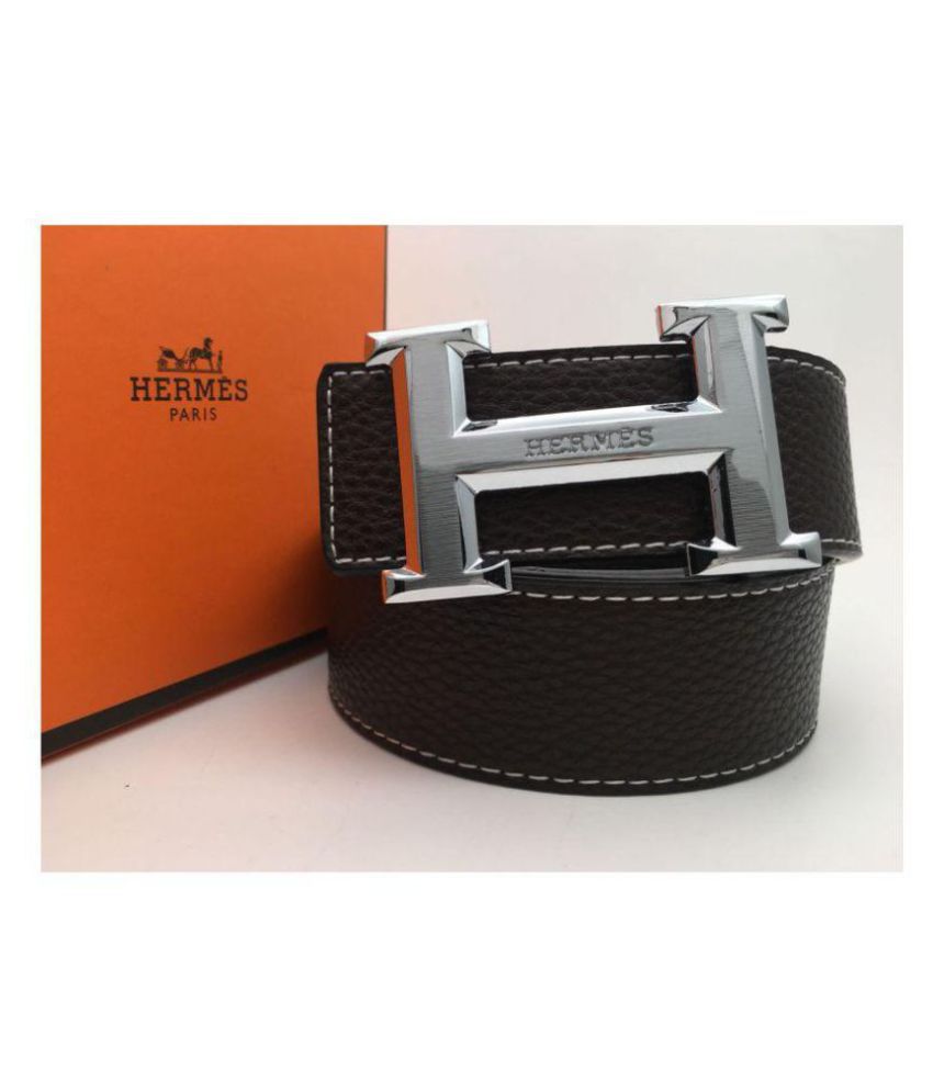 Hermes Black Leather Casual Belt: Buy 