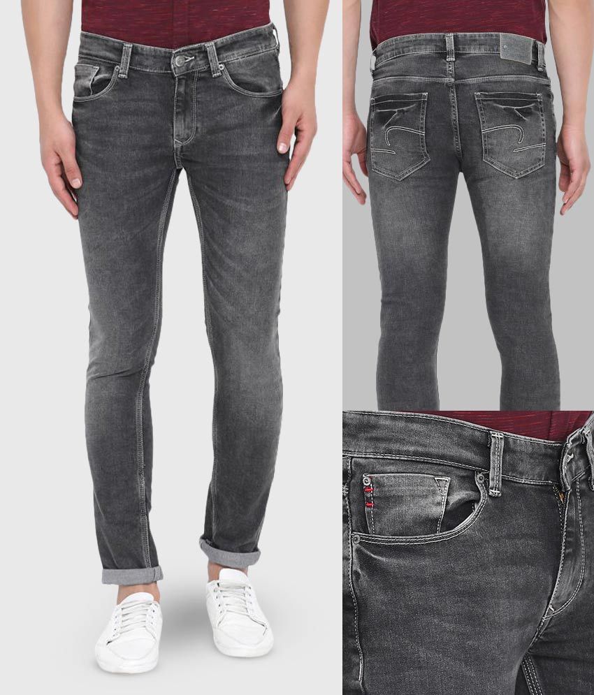 carbon black colour jeans