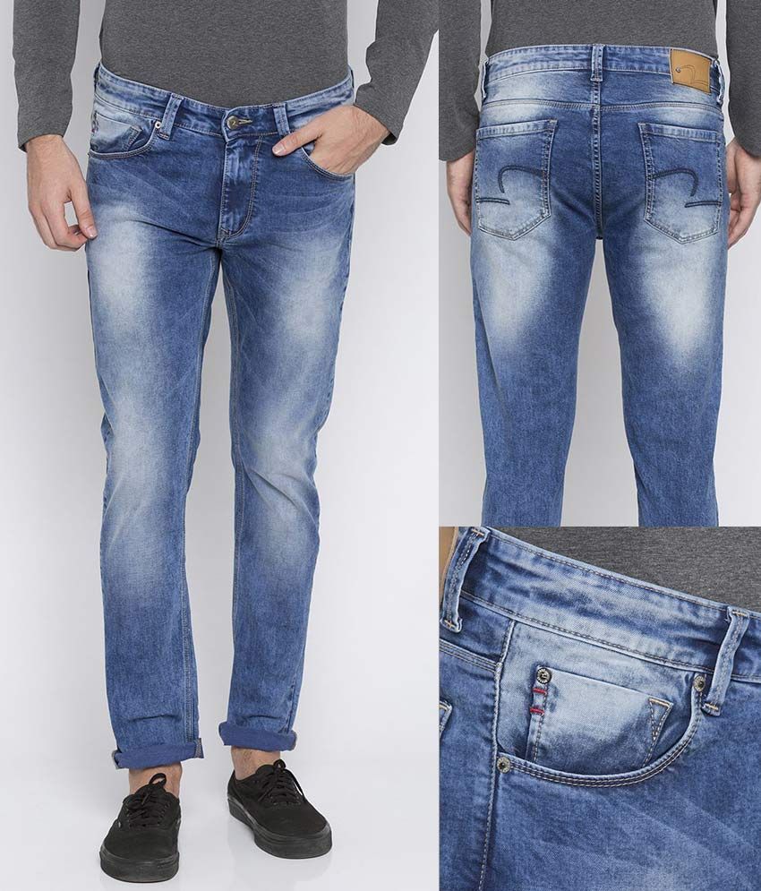 spykar slim men blue jeans