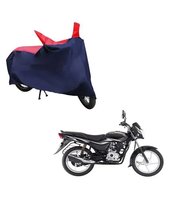 HOMETALES - Black Bike Body Cover For Bajaj Caliber with Buckle