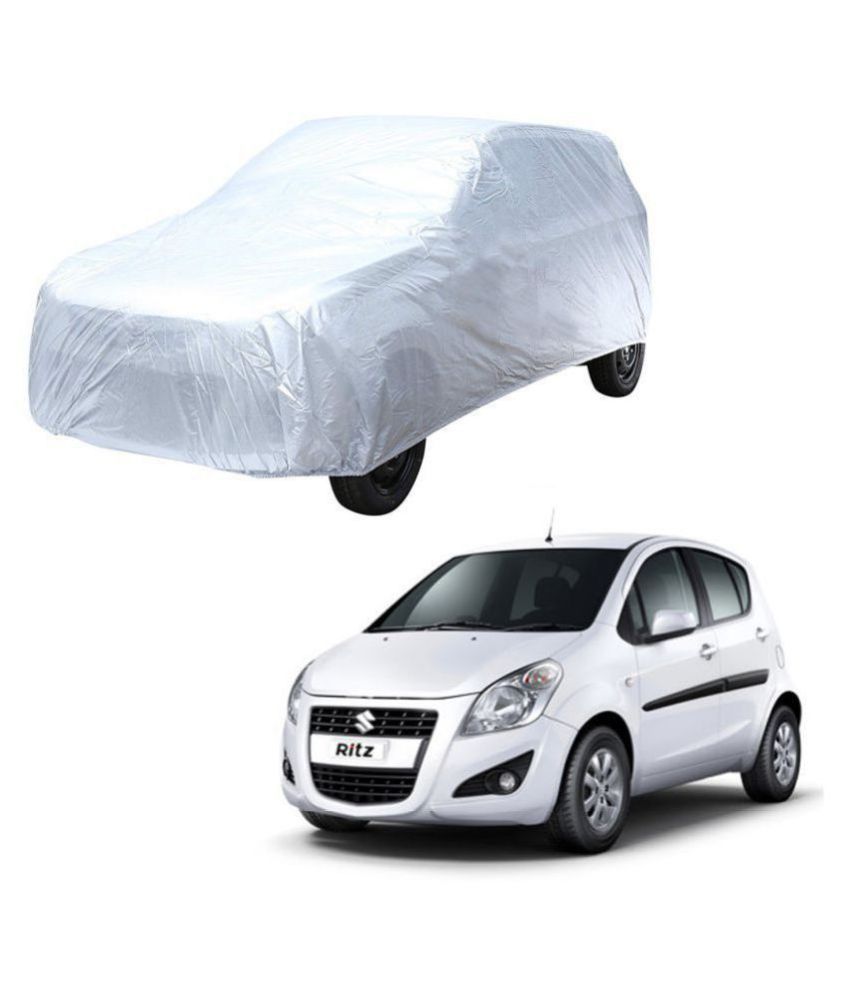     			Autoretail Silver Color Car Cover Without Mirror Pocket Polyster For Maruti Suzuki Ritz