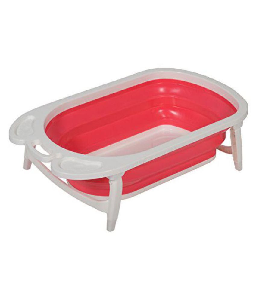 Haneez Red Plastic Baby Bath Tub