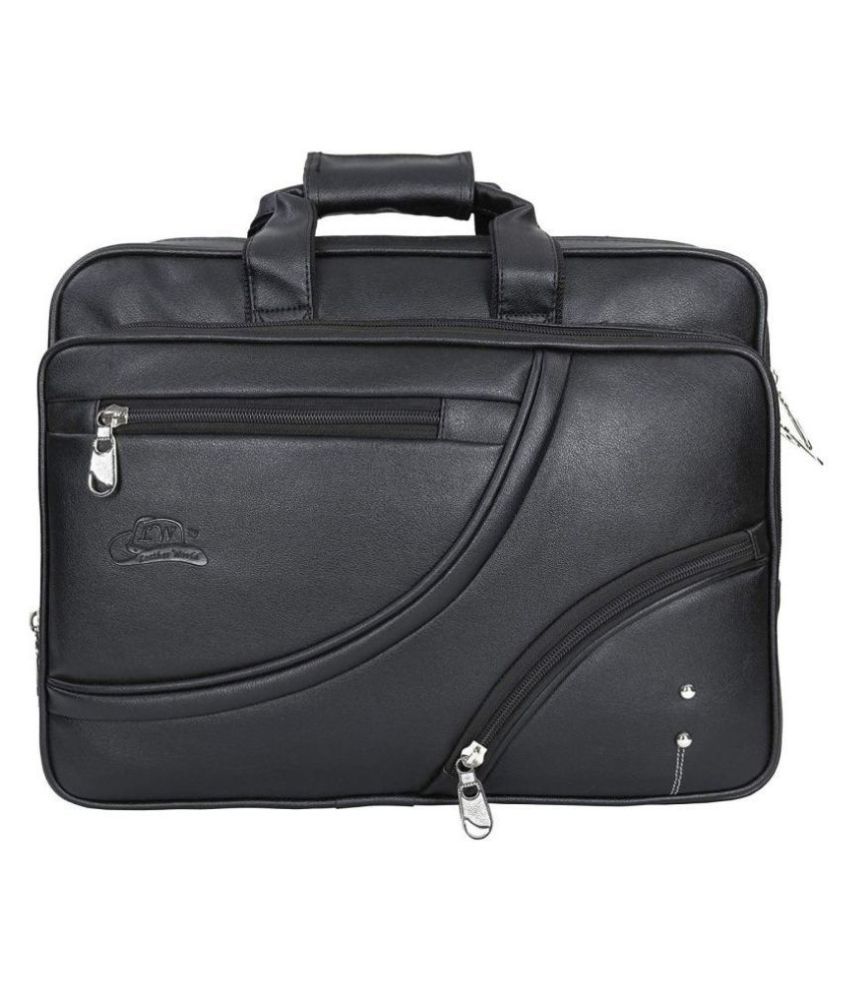     			Leather Gifts Laptop Bag Black Leather Office Bag