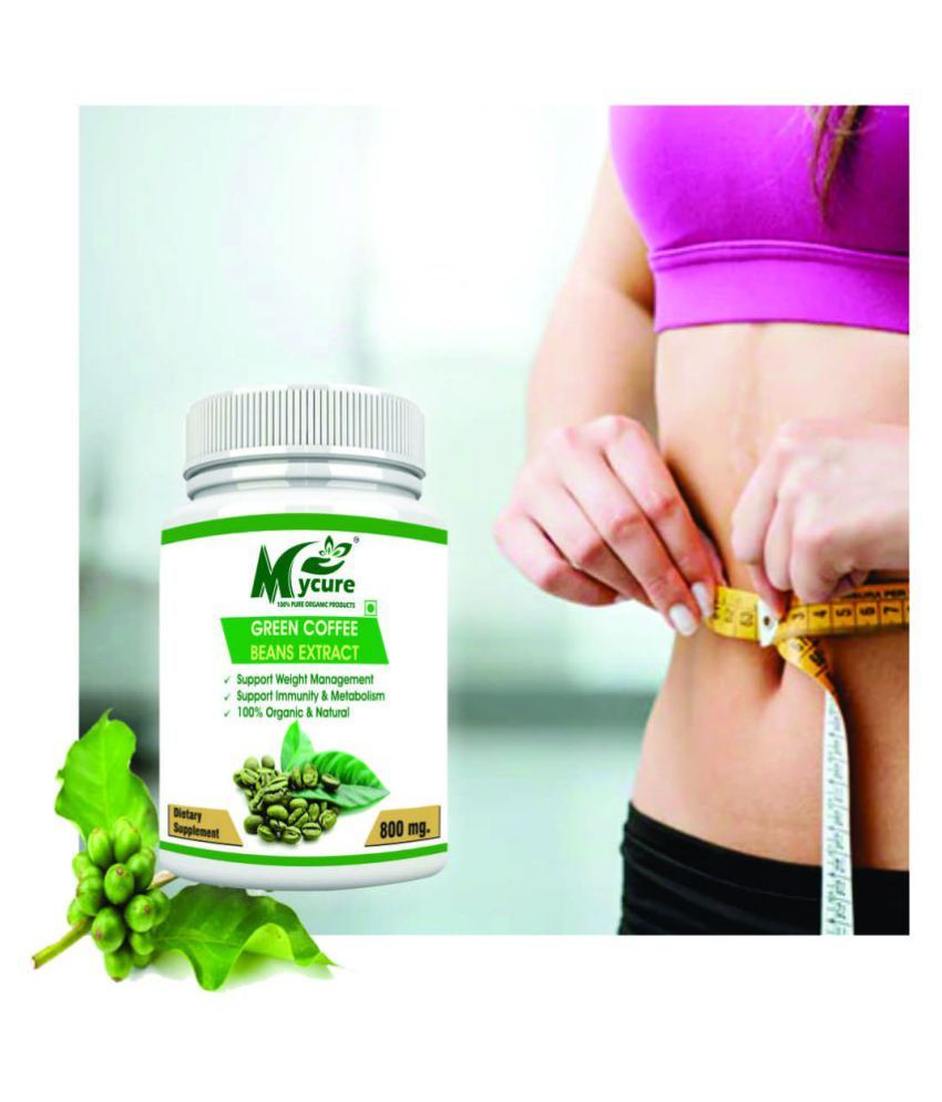 mycure Premium Green Coffee Extract For Weight Loss 800 mg Unflavoured