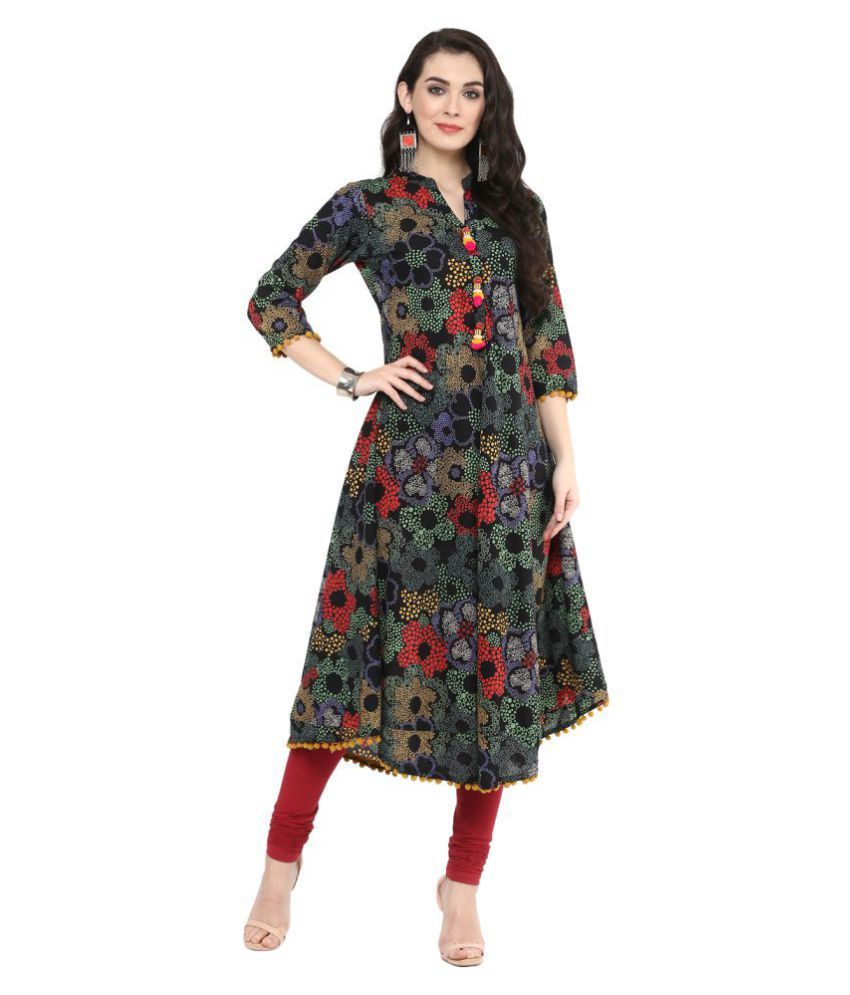 long cotton anarkali kurti