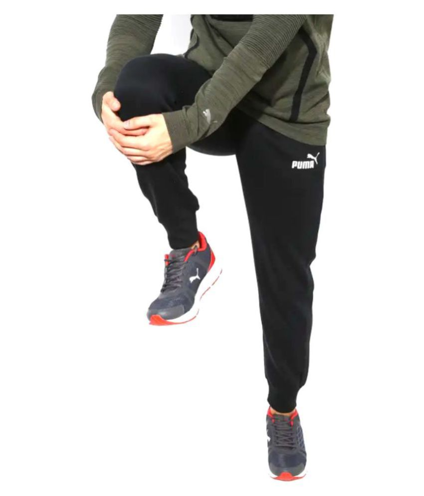 black puma joggers junior