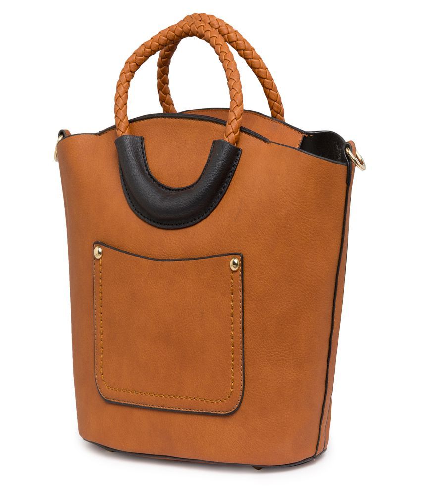 Satchel Bags Brown P.U. Handheld Buy Satchel Bags Brown P.U. Handheld