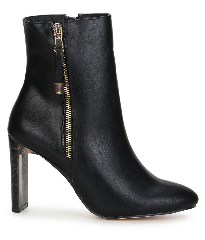 truffle collection mid heel ankle boots