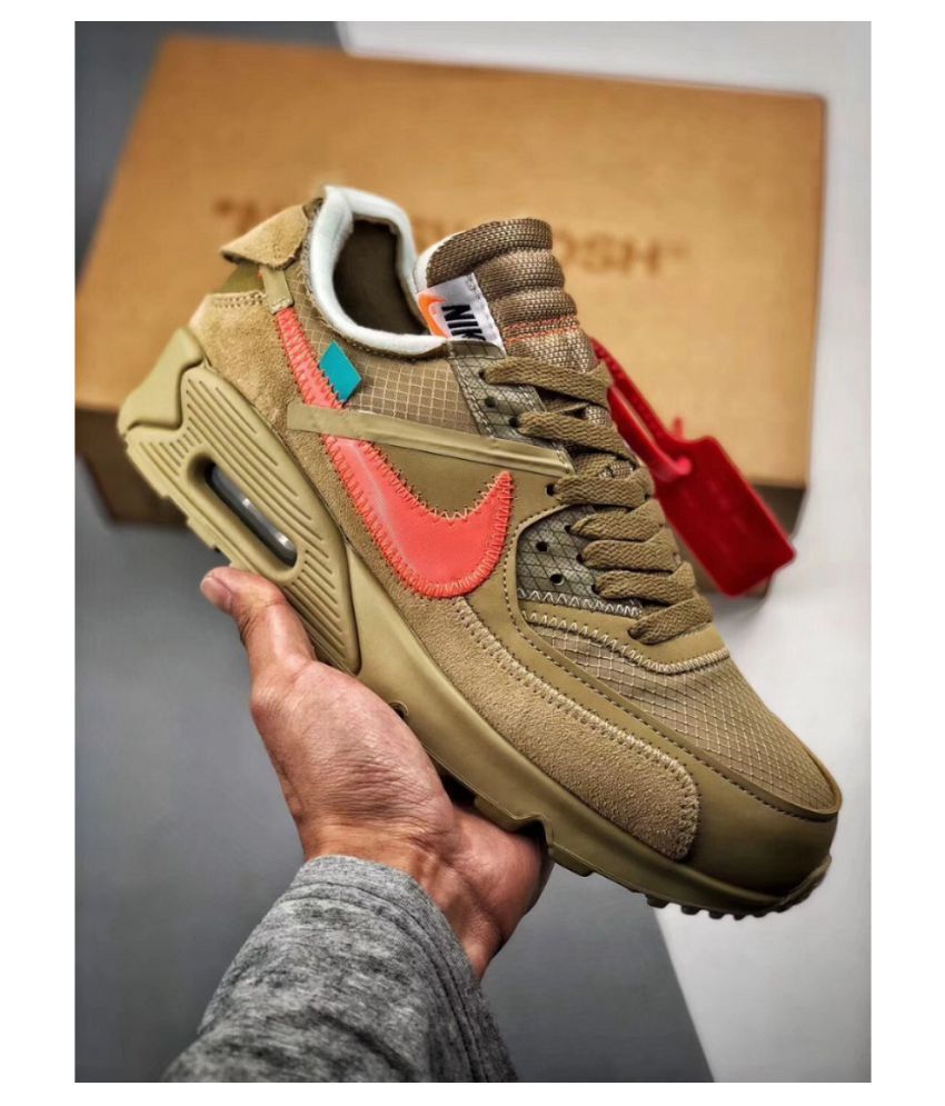 air max 90 off white brown