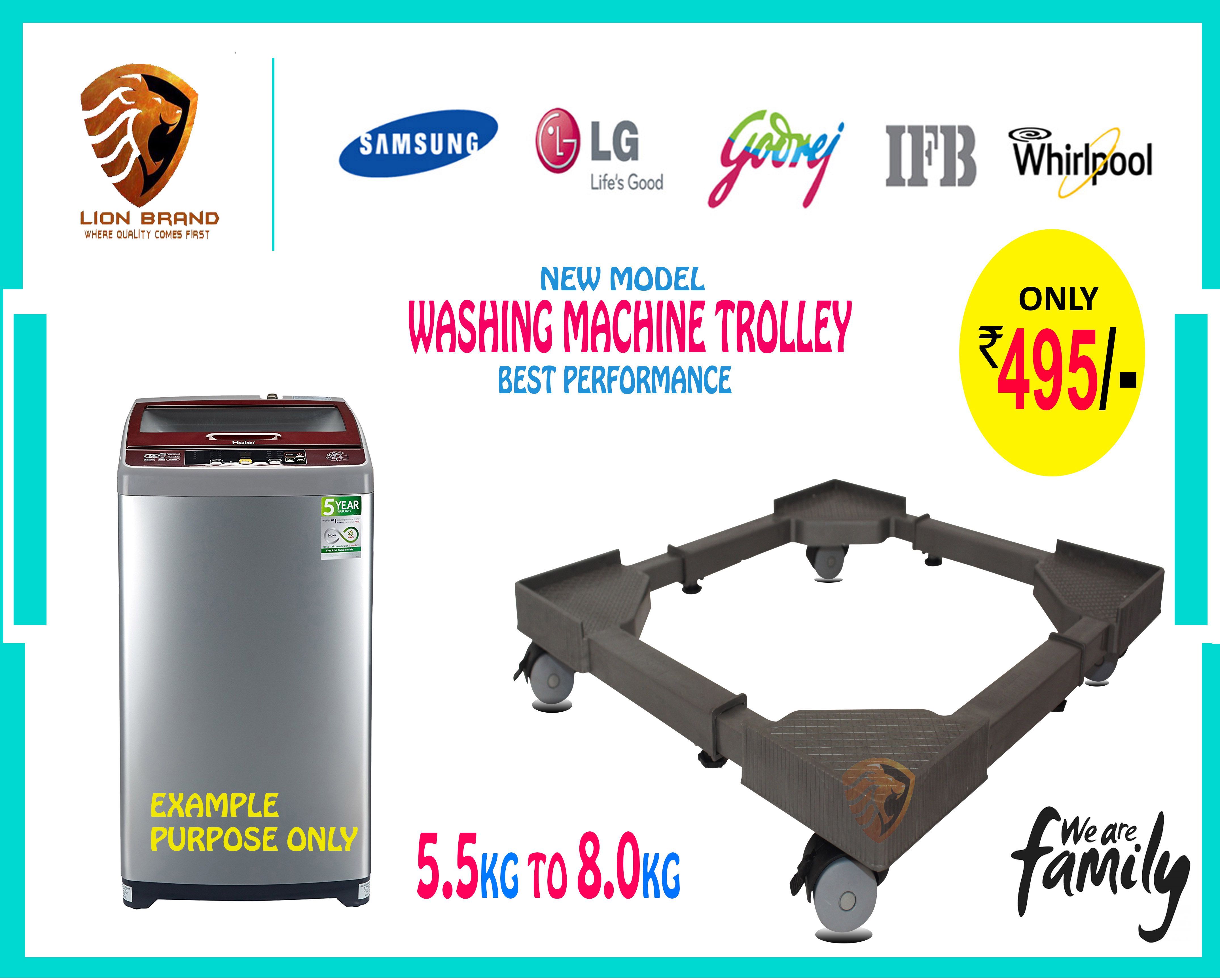 LION Plastic Storage Trolleys top load fully automatic washing machine