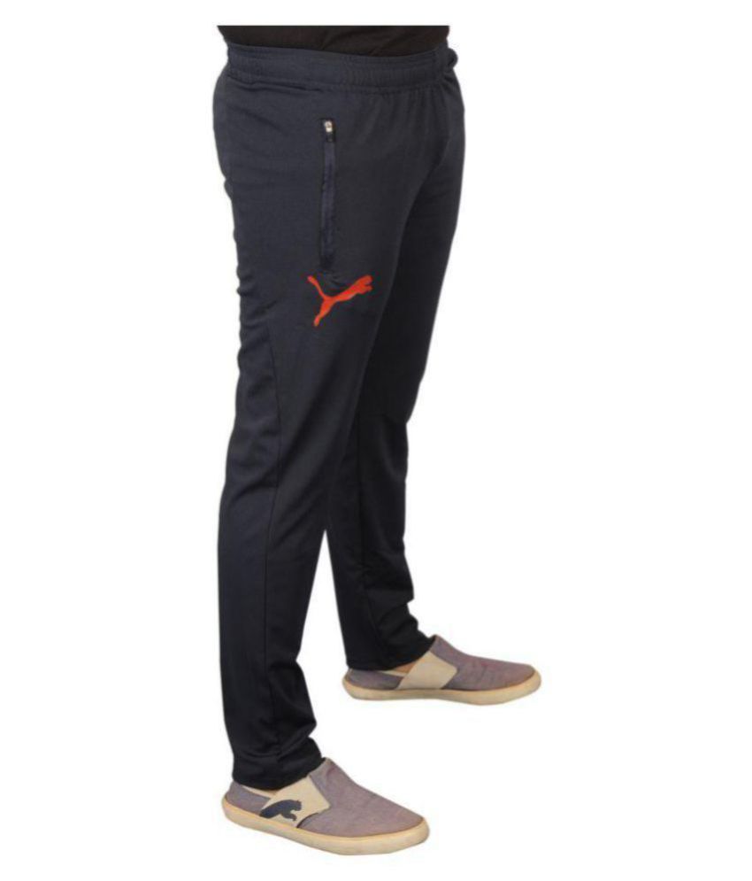 puma navy tracksuit bottoms
