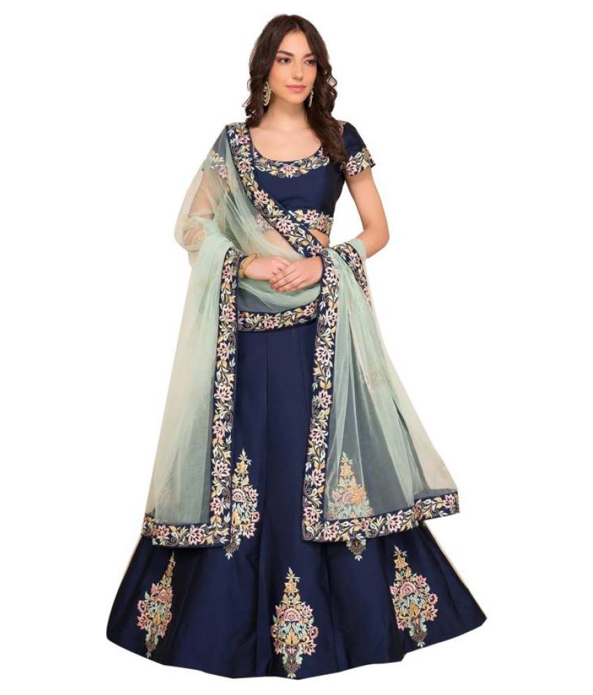 light blue chaniya choli
