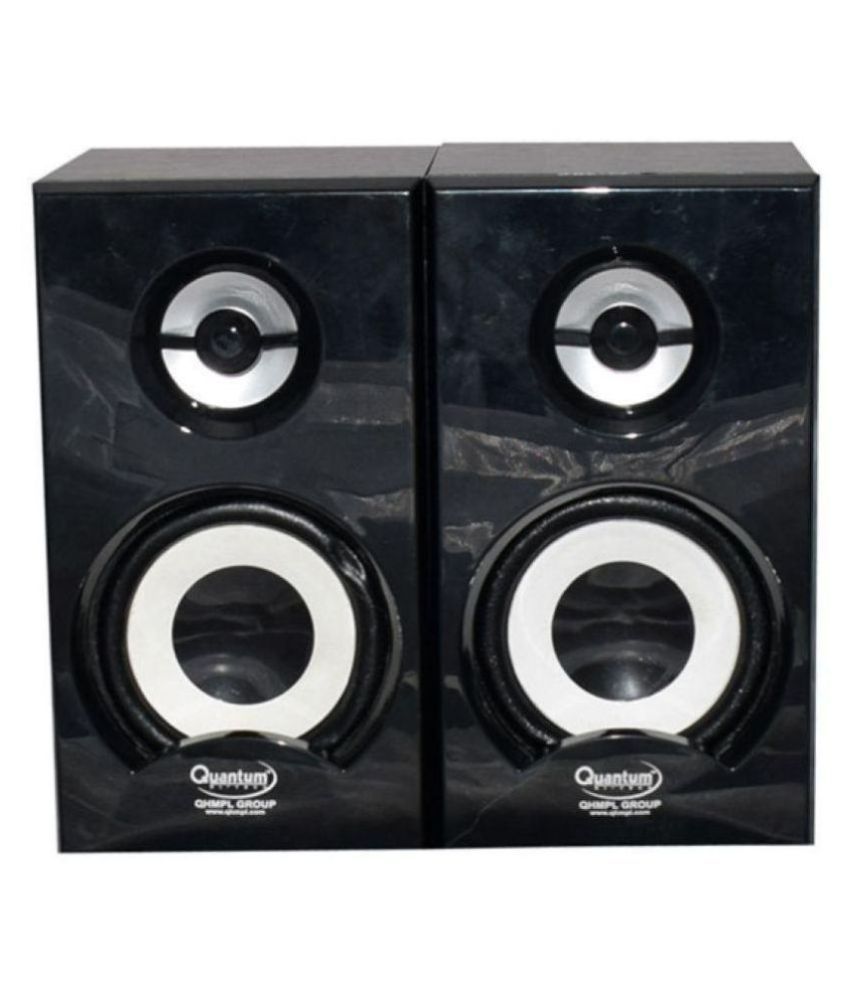 Buy Quantum QHM636 2.0 Multimedia Wooden Speakers Black Online at